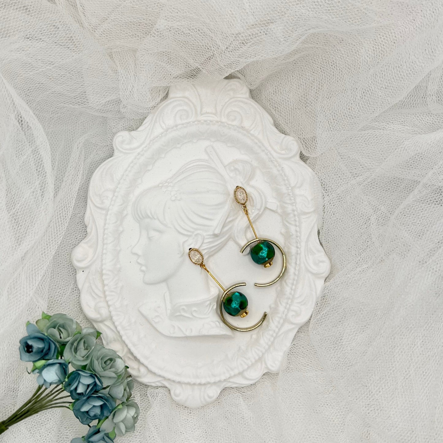 Mermaidland.offical Earrings Charming Green