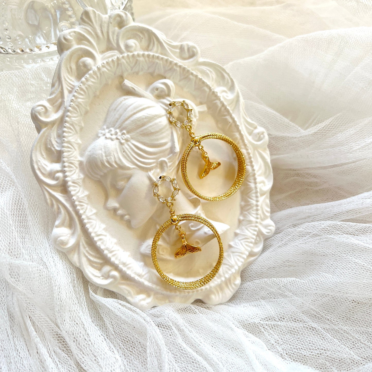 Mermaidland.offical Earrings Floral Mermaid
