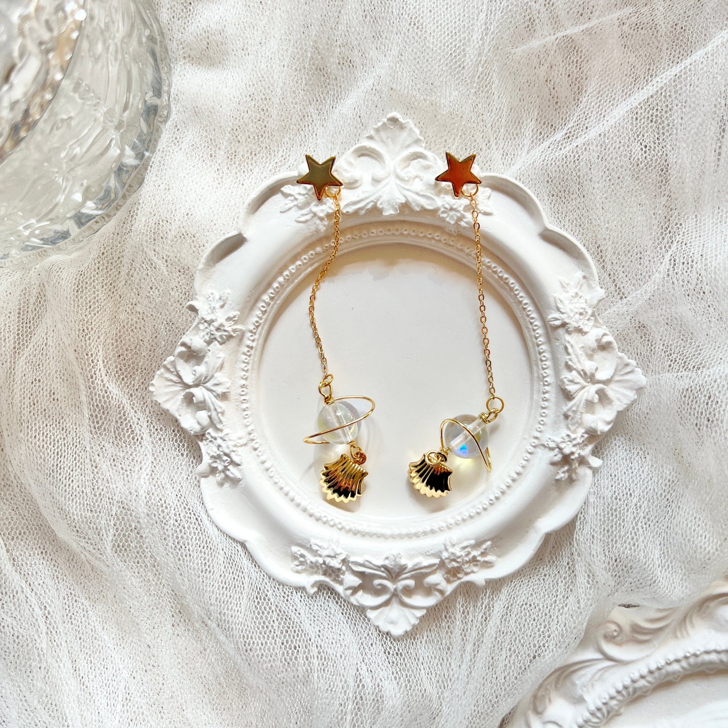Mermaidland.offical Earrings Planet Shell
