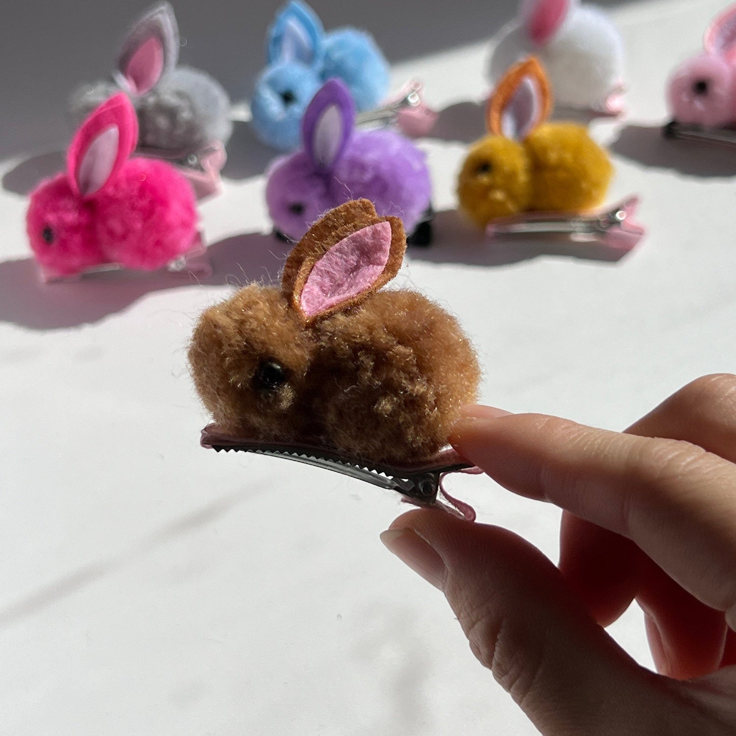 Mermaid Land Official Barrette Brown Bunny Hair Clips