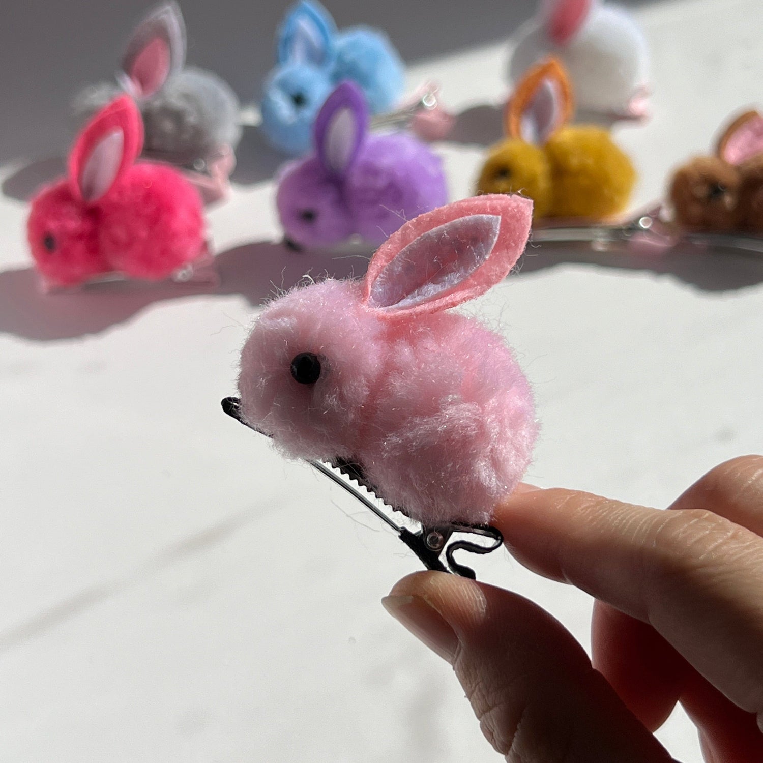 Mermaid Land Official Barrette Pink Bunny Hair Clips