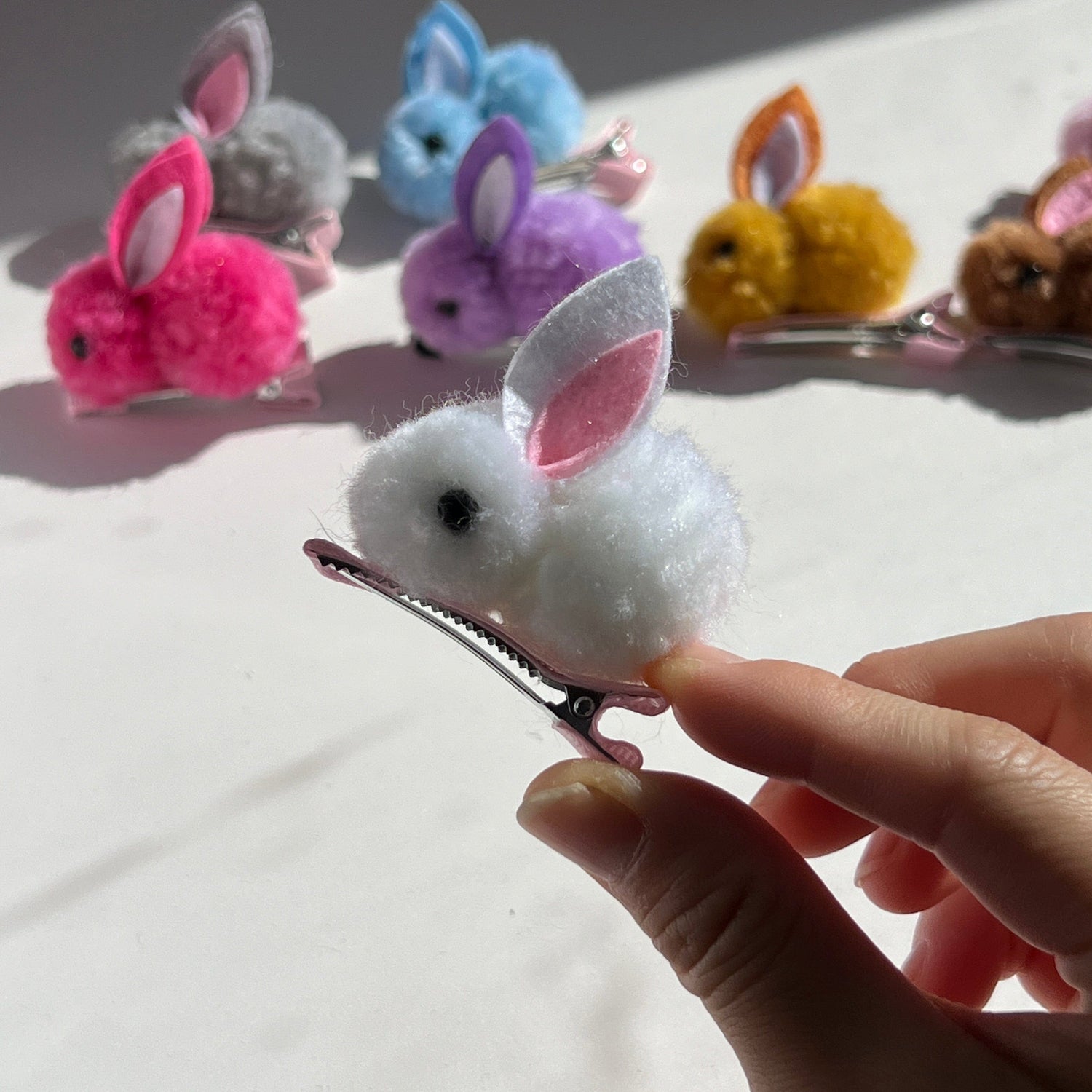 Mermaid Land Official Barrette White Bag Bunny Hair Clips