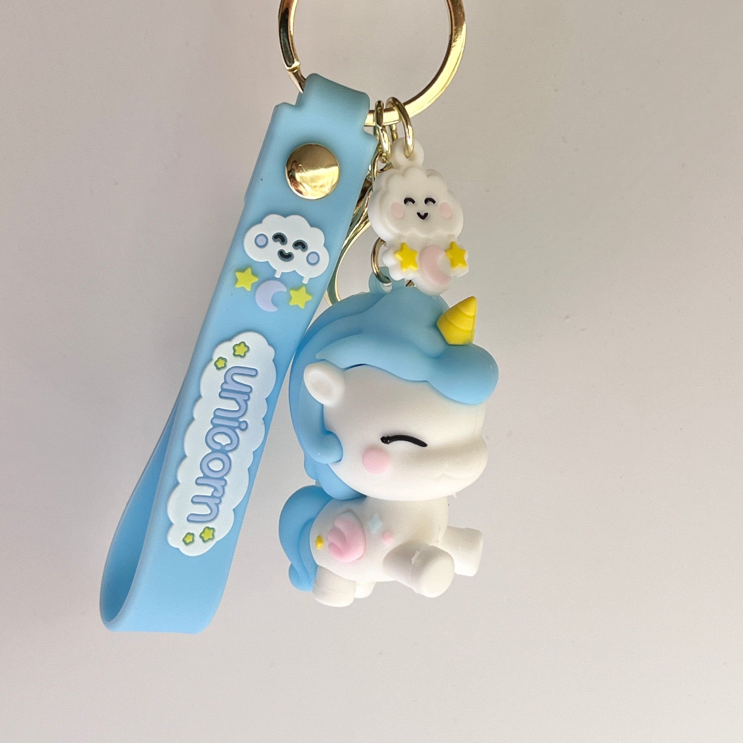 Mermaid Land Official Blue Cute Unicorn Keychain