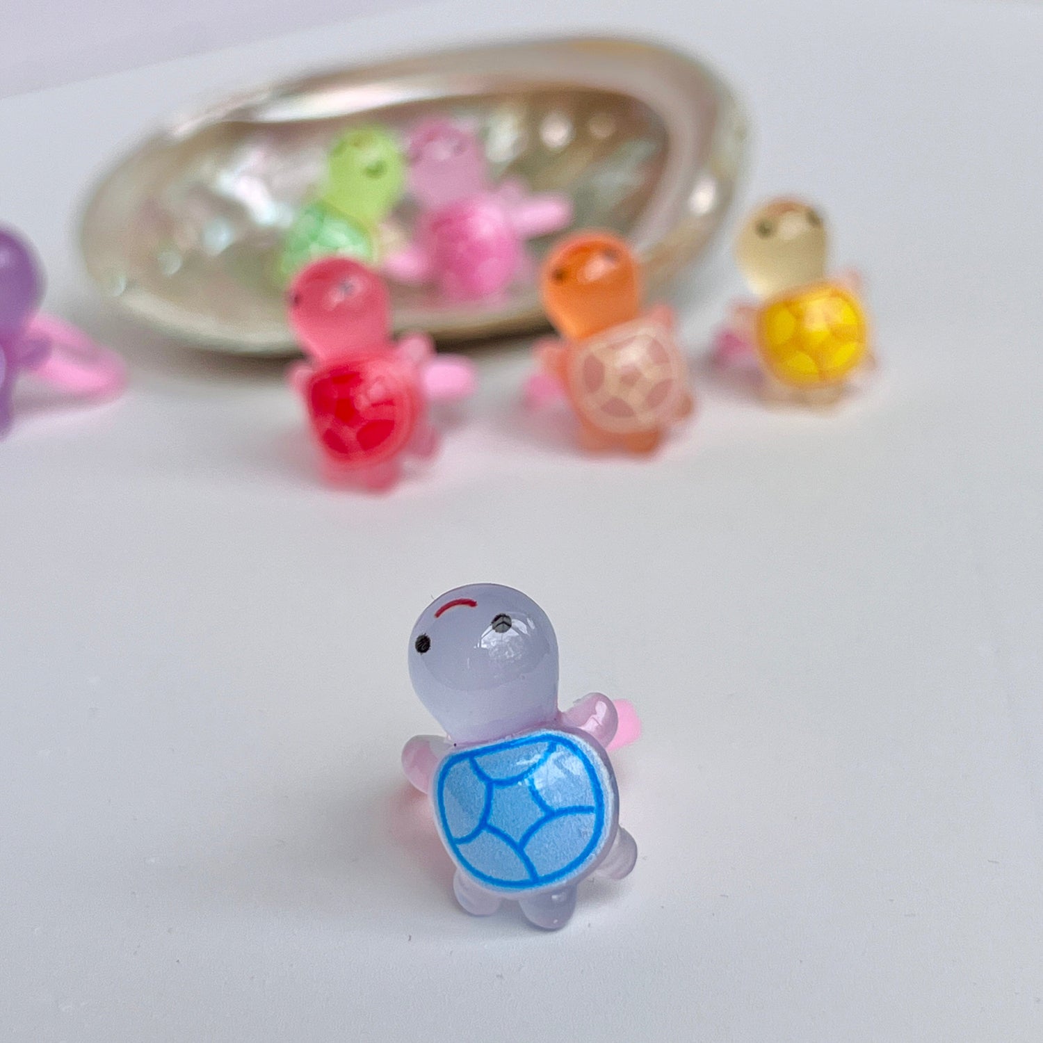 Mermaid Land Official Blue Glow Turtle Kids Ring
