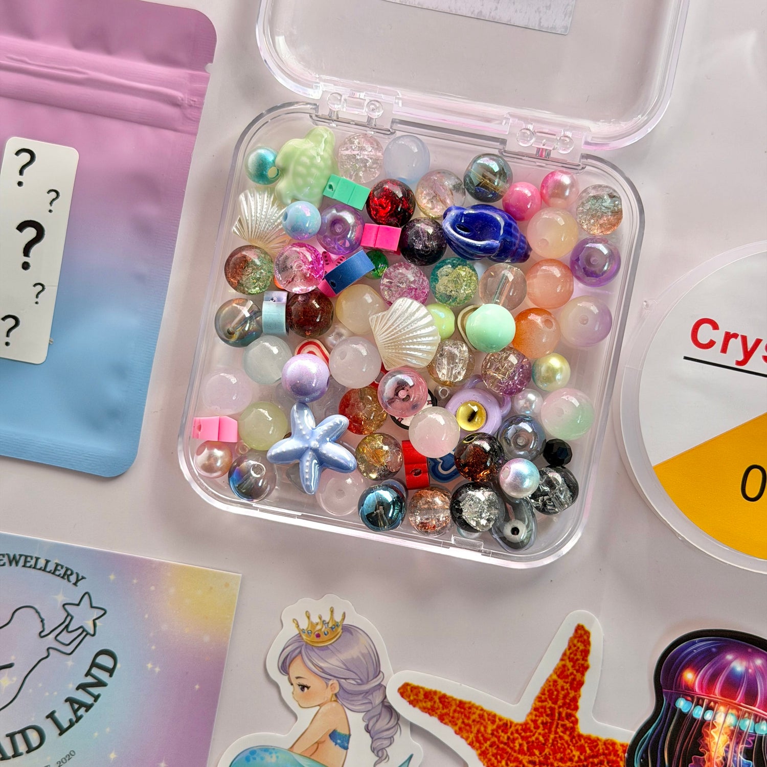 Mermaid Land Official Bracelets Ocean Bead Soup DIY Bracelet Gift Set