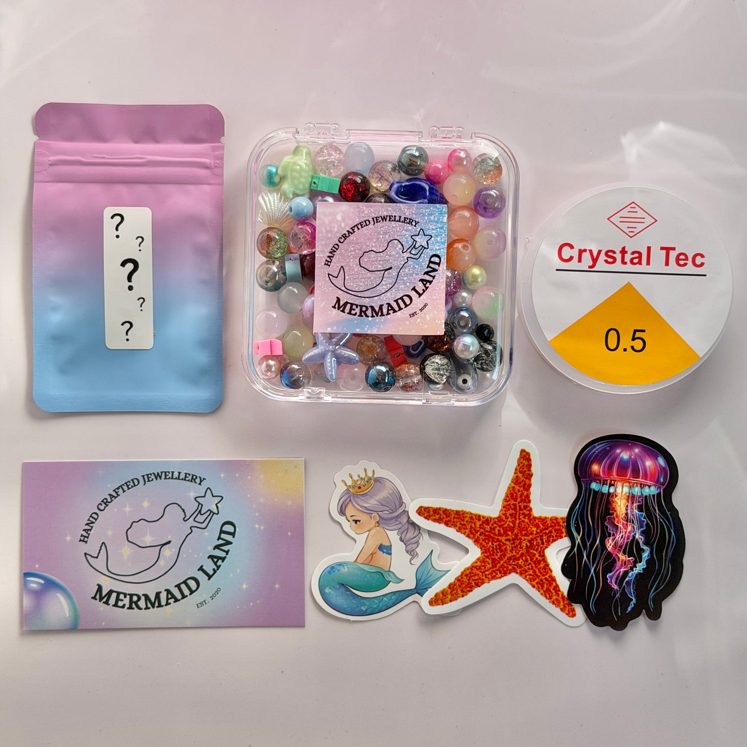Mermaid Land Official Bracelets Ocean Bead Soup DIY Bracelet Gift Set
