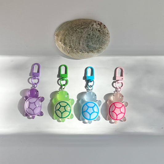 Mermaid Land Official Bundle Set 4 Colours - 1 Colour Each Glow Turtle Keychain