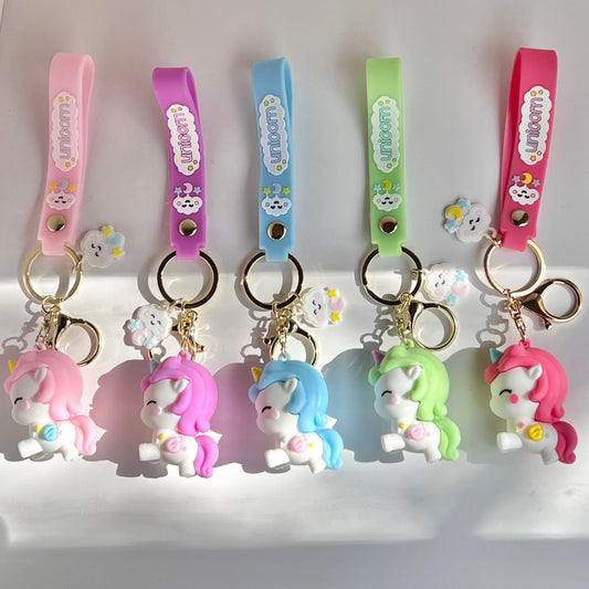 Mermaid Land Official Bundle Set 5 Colours - 1 Colour Each Cute Unicorn Keychain