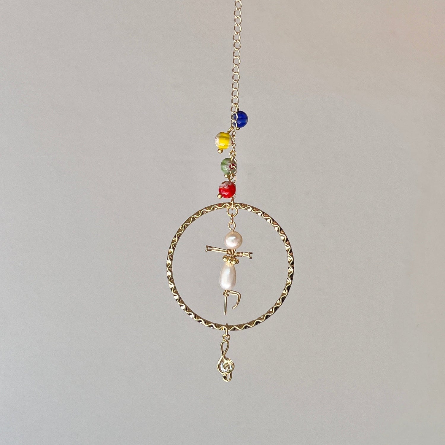 Mermaid Land Official Car Hanging Colourful Round Beads / G Clef Dancing Queen Car Hanging