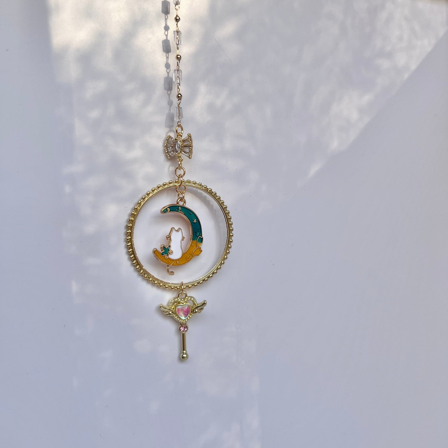 Mermaid Land Official Car Hanging Green Cat Sailor Moon Car Hanging