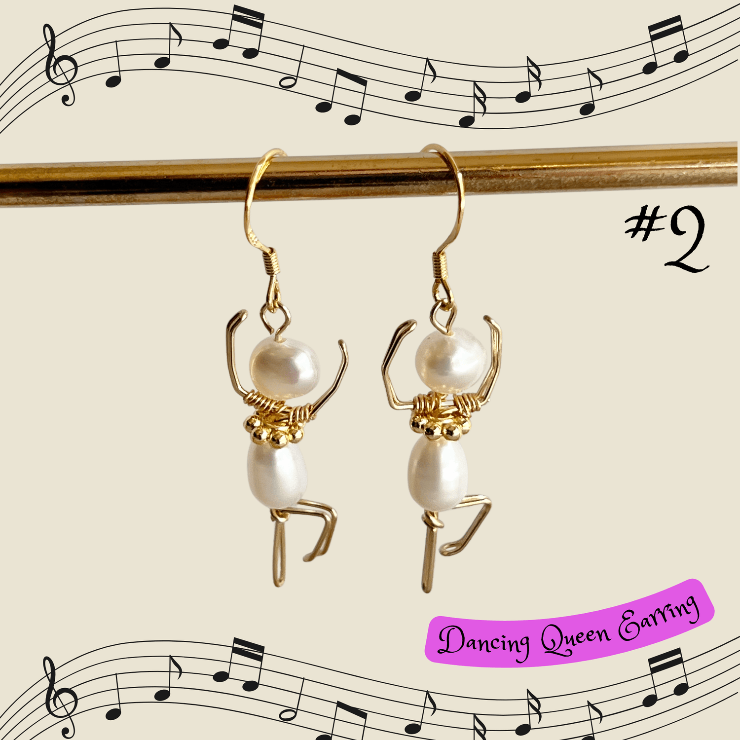 Mermaid Land Official Earrings #2 Dancing Queen Earrings