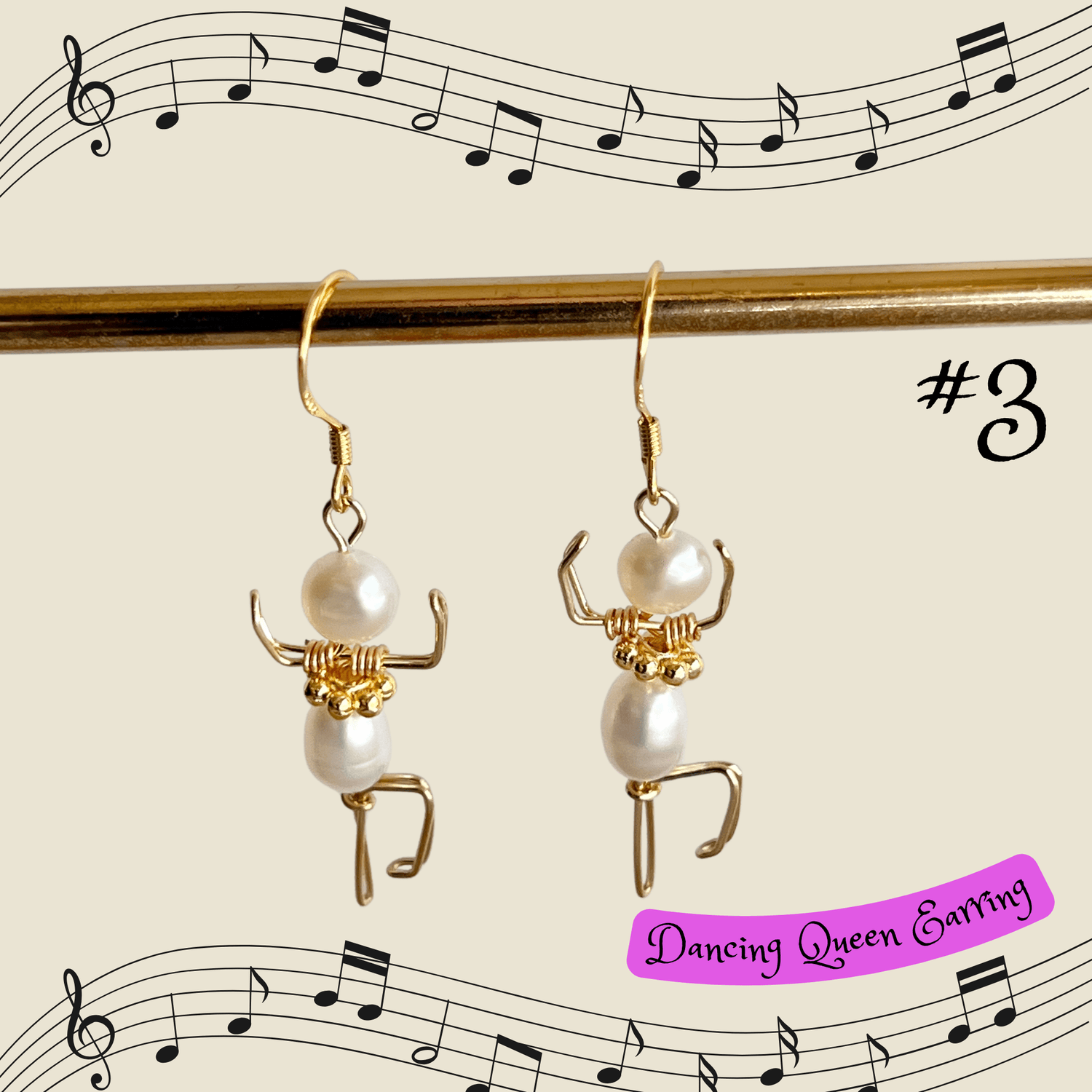 Mermaid Land Official Earrings #3 Dancing Queen Earrings