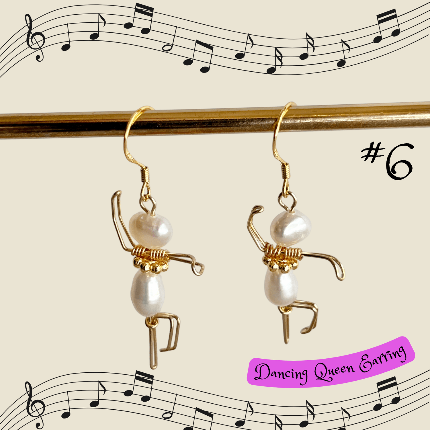 Mermaid Land Official Earrings #6 Dancing Queen Earrings