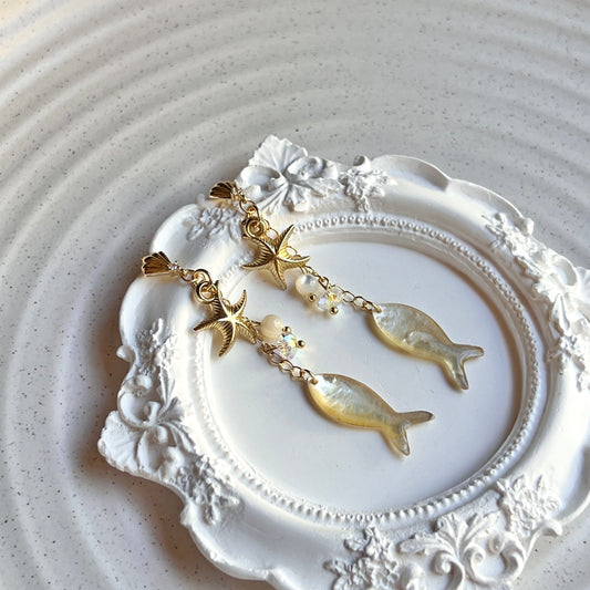 Mermaid Land Official Earrings Ocean Serenade Earrings