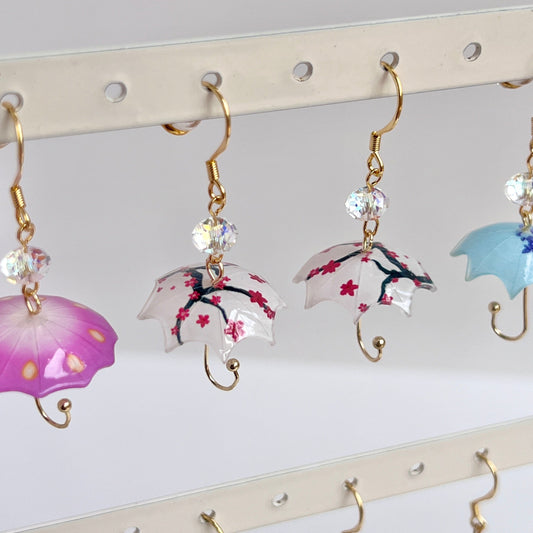 Mermaid Land Official Earrings Sparkling Umbrella Earrings