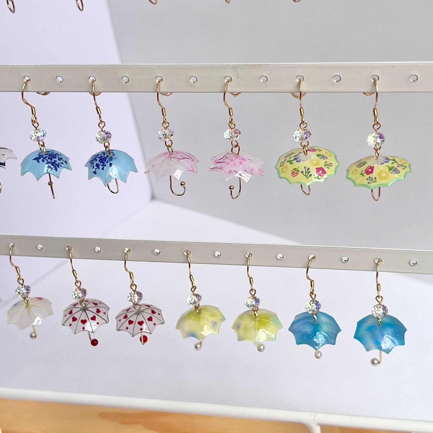 Mermaid Land Official Earrings Sparkling Umbrella Earrings