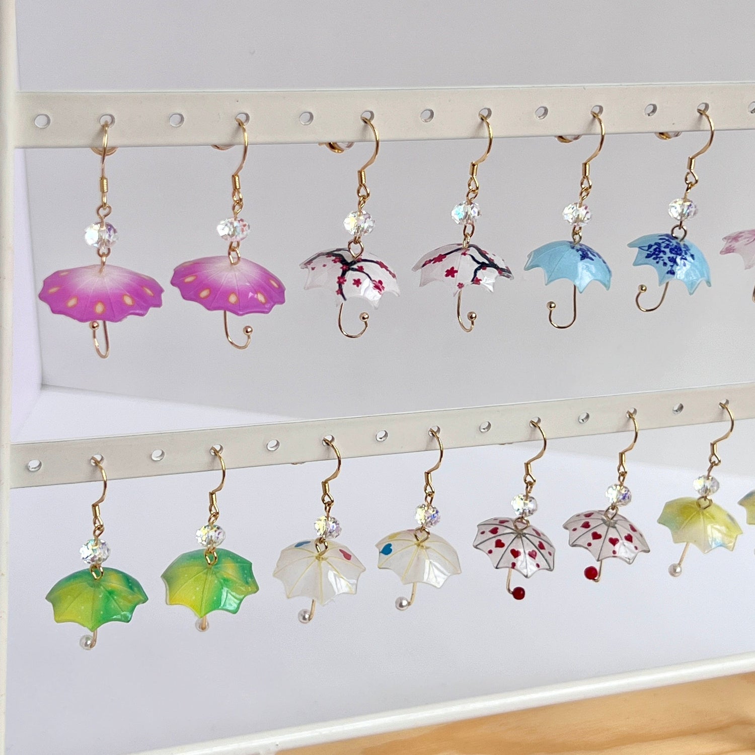 Mermaid Land Official Earrings Sparkling Umbrella Earrings