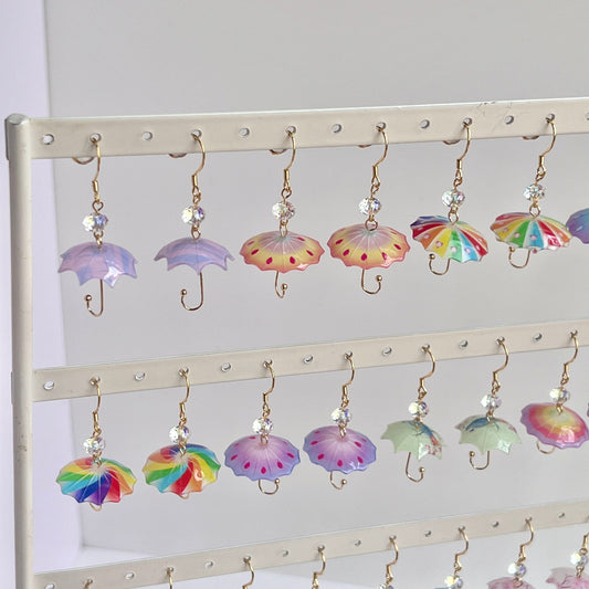 Mermaid Land Official Earrings Sparkling Umbrella Earrings