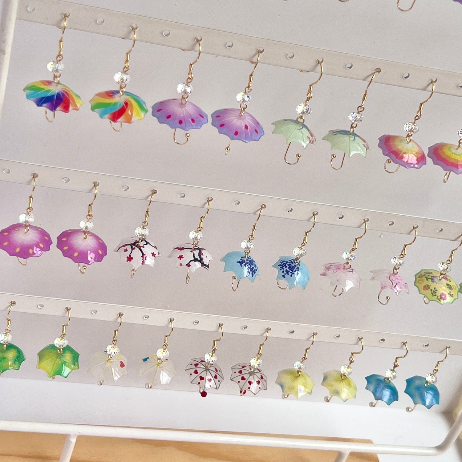 Mermaid Land Official Earrings Sparkling Umbrella Earrings