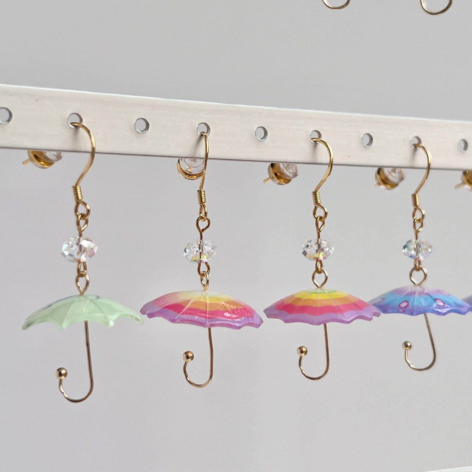 Mermaid Land Official Earrings Sparkling Umbrella Earrings