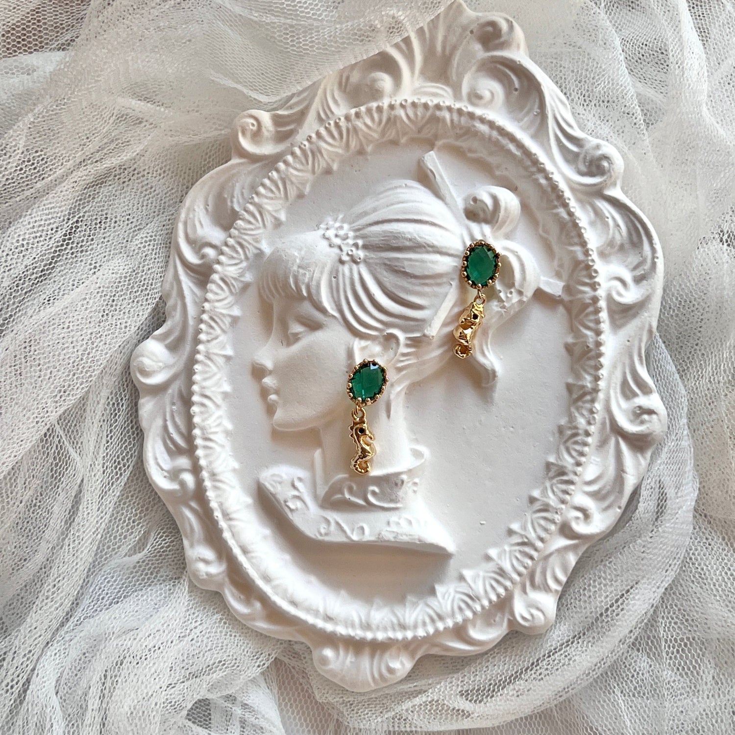 Mermaid Land Official Enchanting Forest Green Seahorse