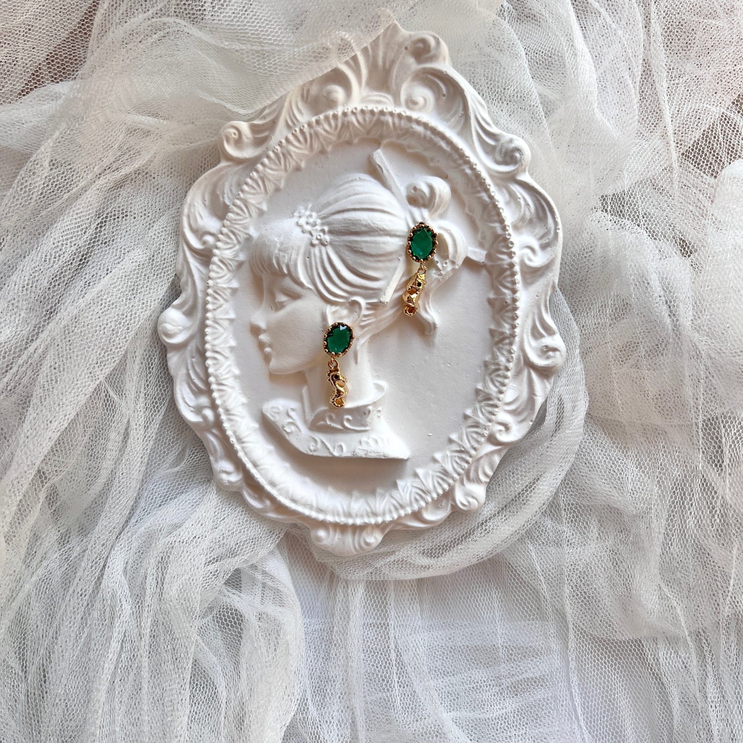 Mermaid Land Official Enchanting Forest Green Seahorse