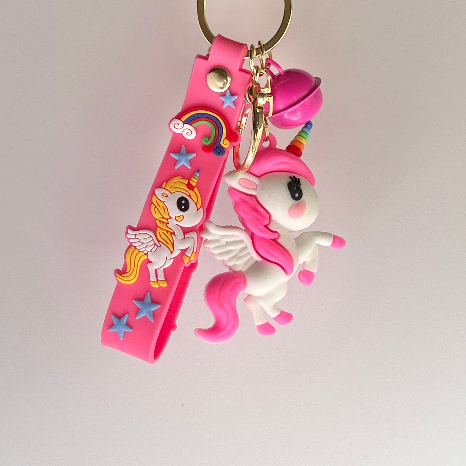 Mermaid Land Official Hot Pink Flying Unicorn Keychain