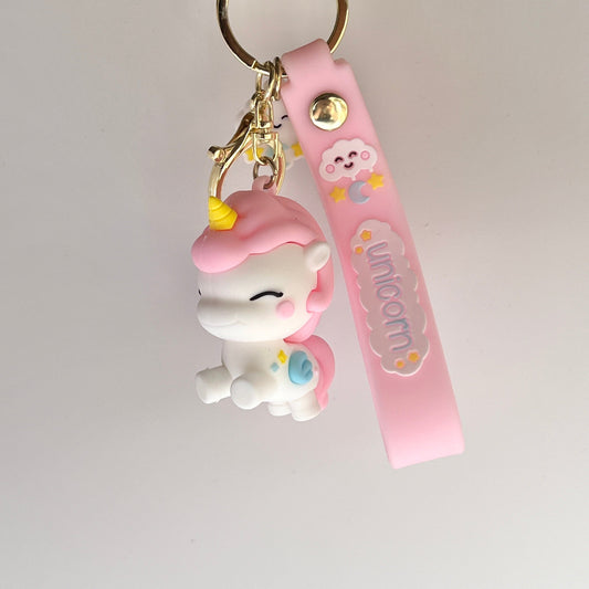 Mermaid Land Official Pink Cute Unicorn Keychain
