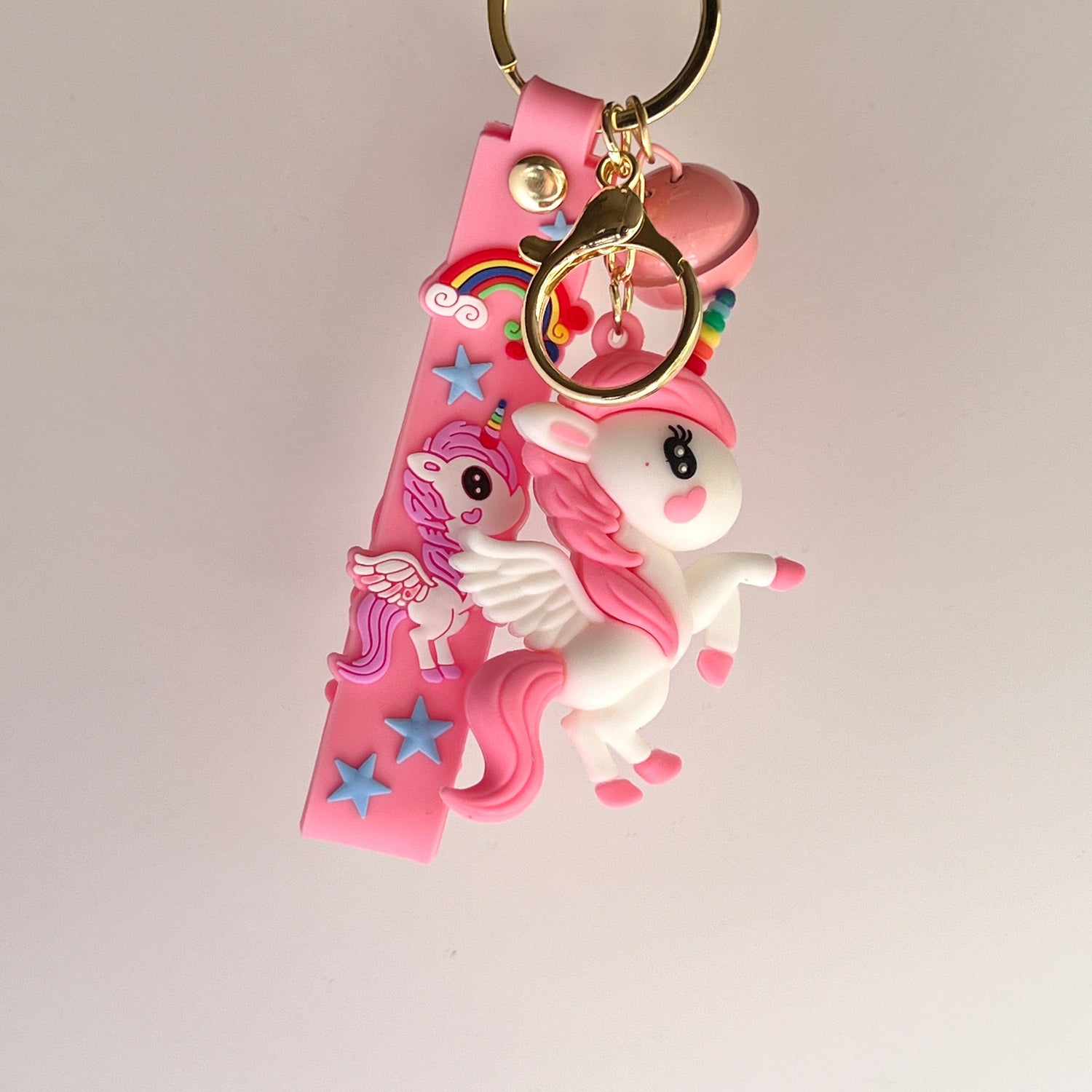 Mermaid Land Official Pink Flying Unicorn Keychain