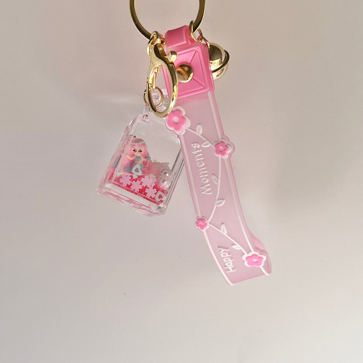 Mermaid Land Official Pink Glitter Mermaid Keychain