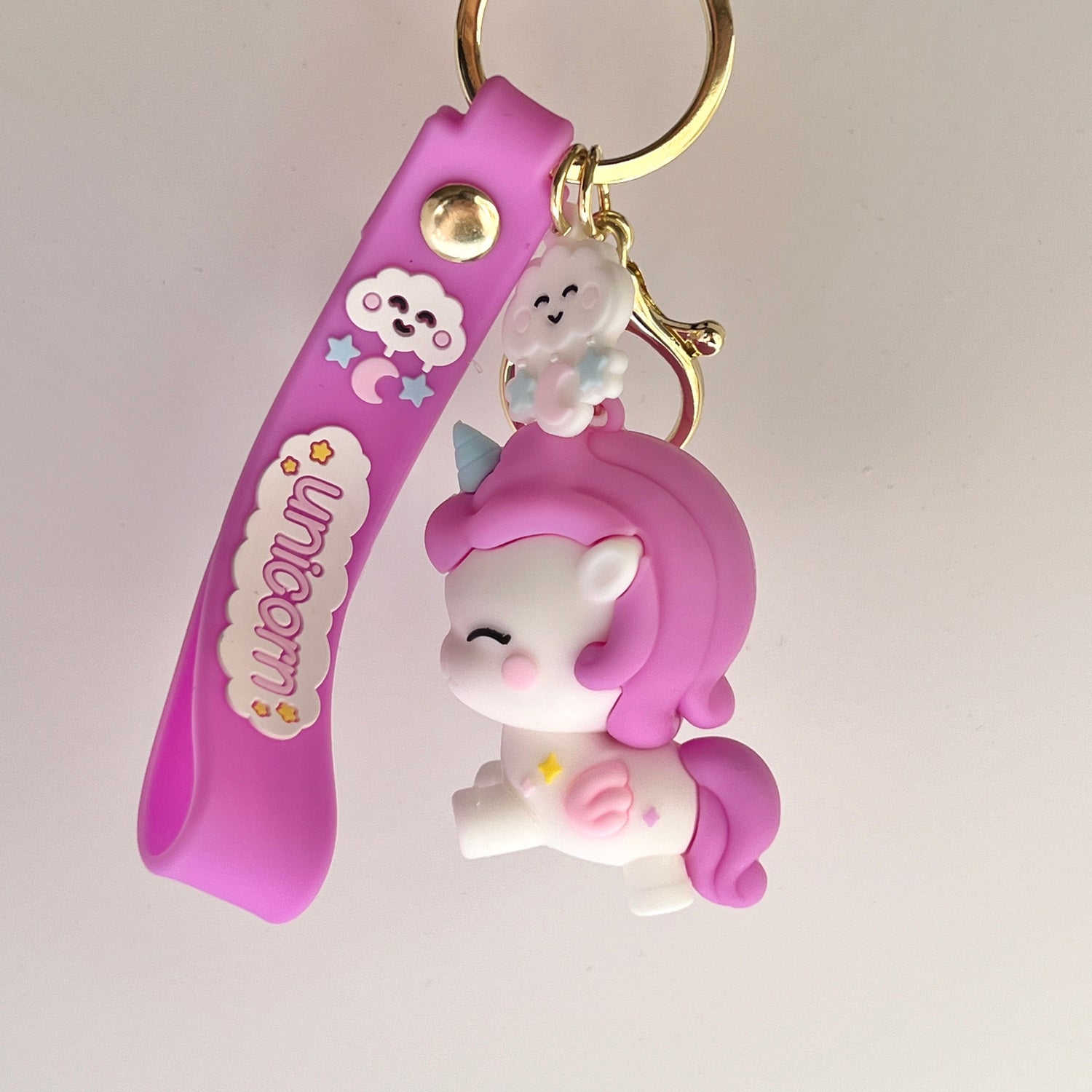 Mermaid Land Official Purple Cute Unicorn Keychain