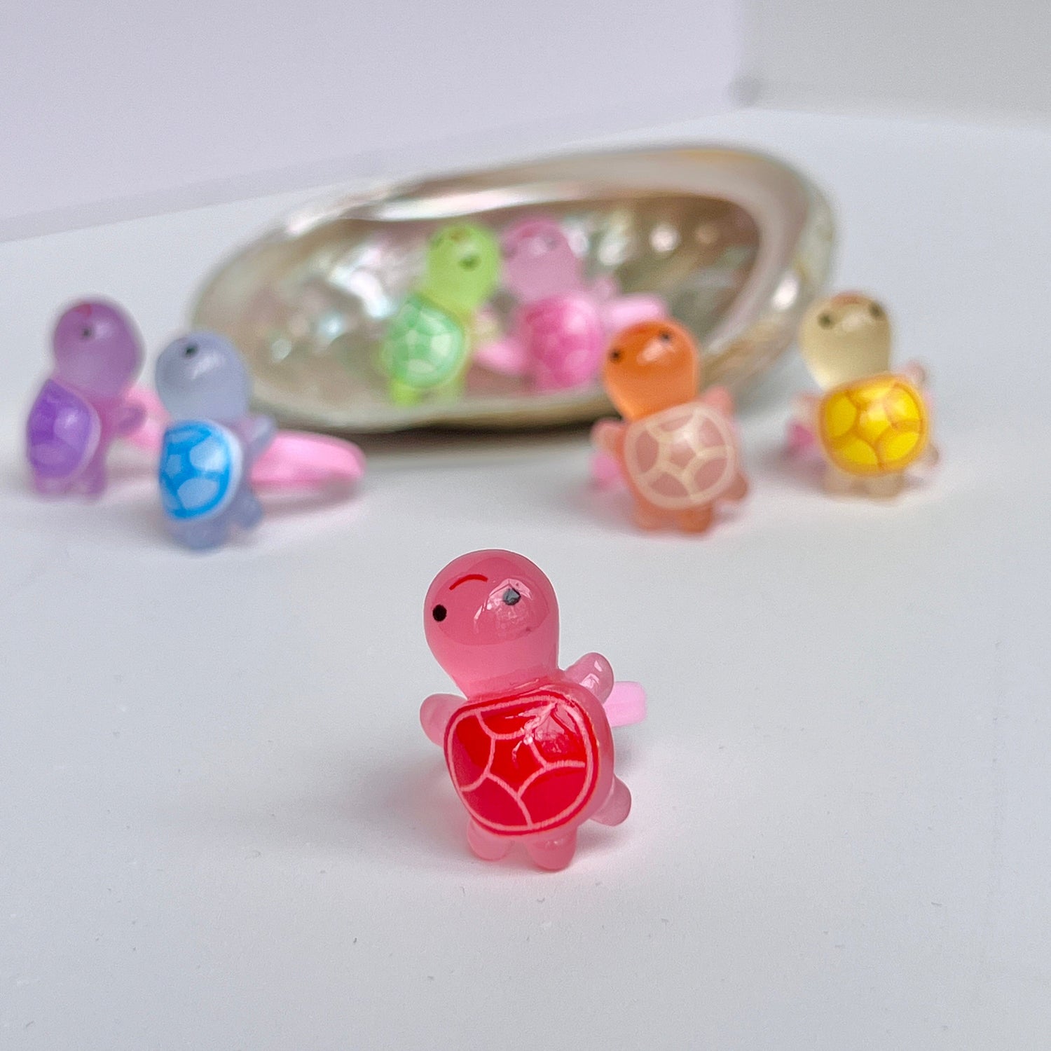 Mermaid Land Official Red Glow Turtle Kids Ring