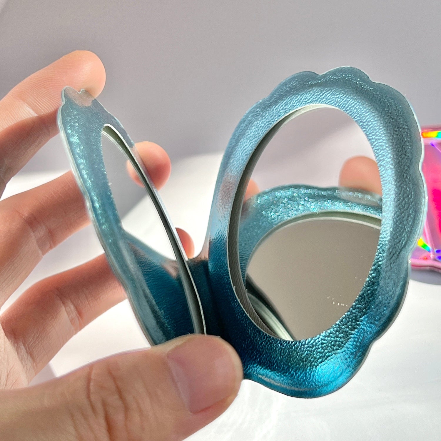 Mermaid Land Official Seashell Folding Mirror