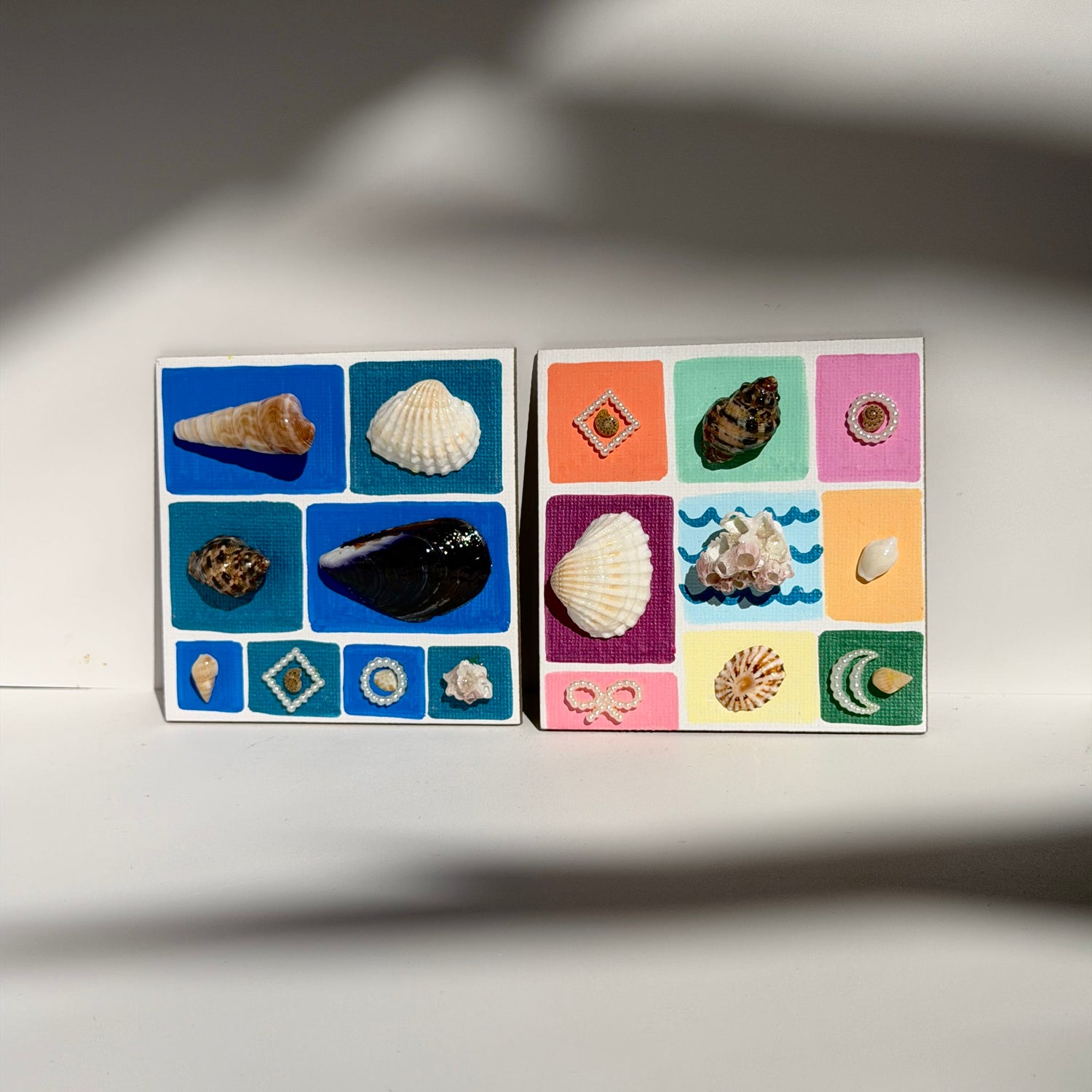 Mermaid Land Official Square Seashell Fridge Magnets