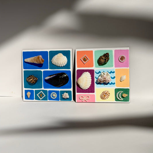 Mermaid Land Official Square Seashell Fridge Magnets