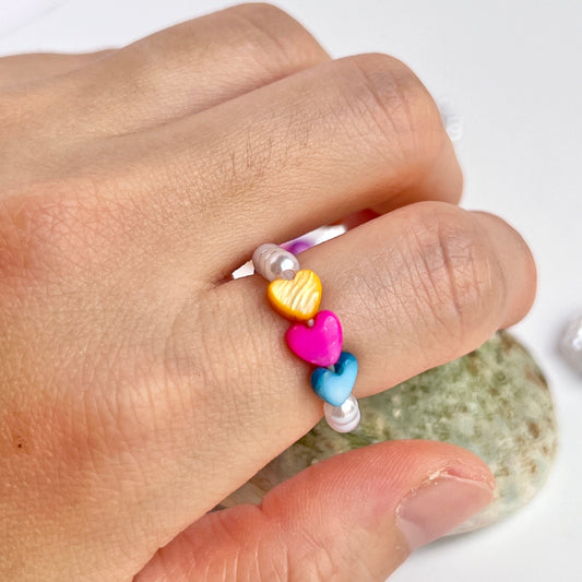 Mermaid Land Official Trio Heart Stretch Ring