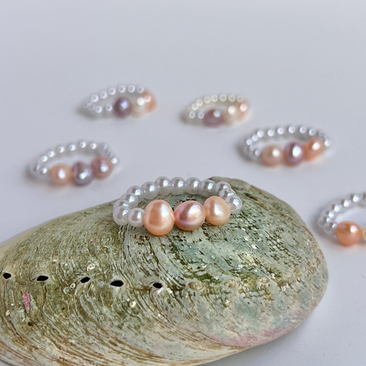 Mermaid Land Official Triple Pearl Stretch Ring