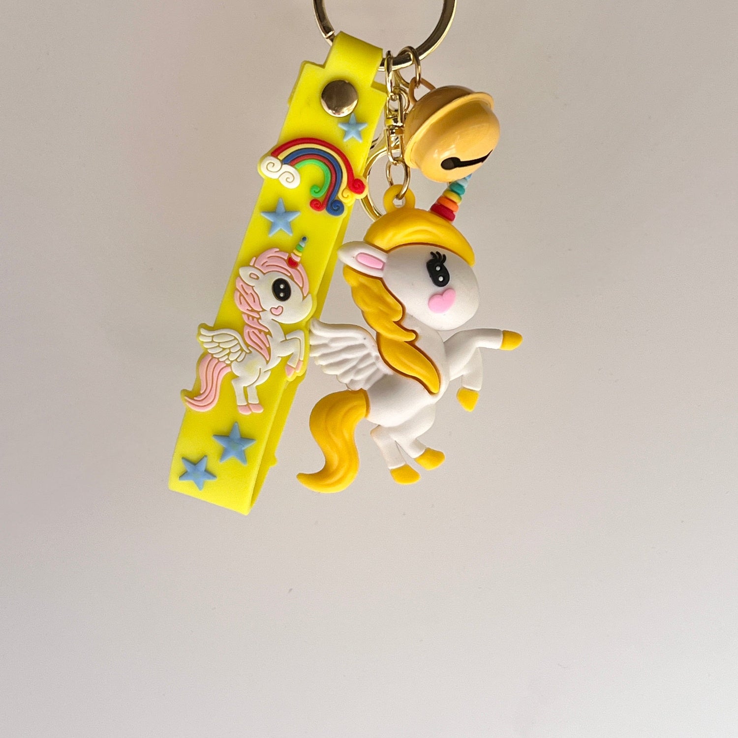 Mermaid Land Official Yellow Flying Unicorn Keychain