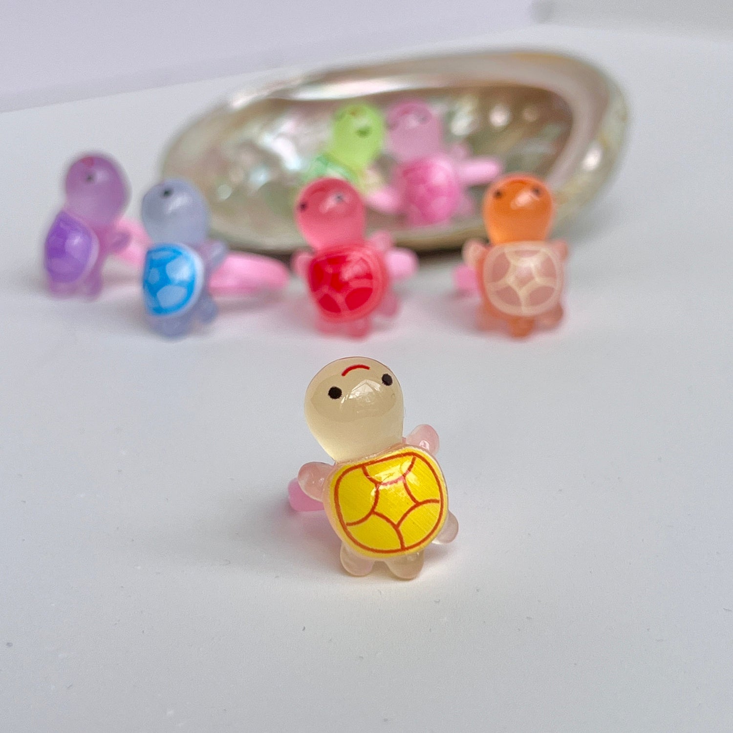 Mermaid Land Official Yellow Glow Turtle Kids Ring