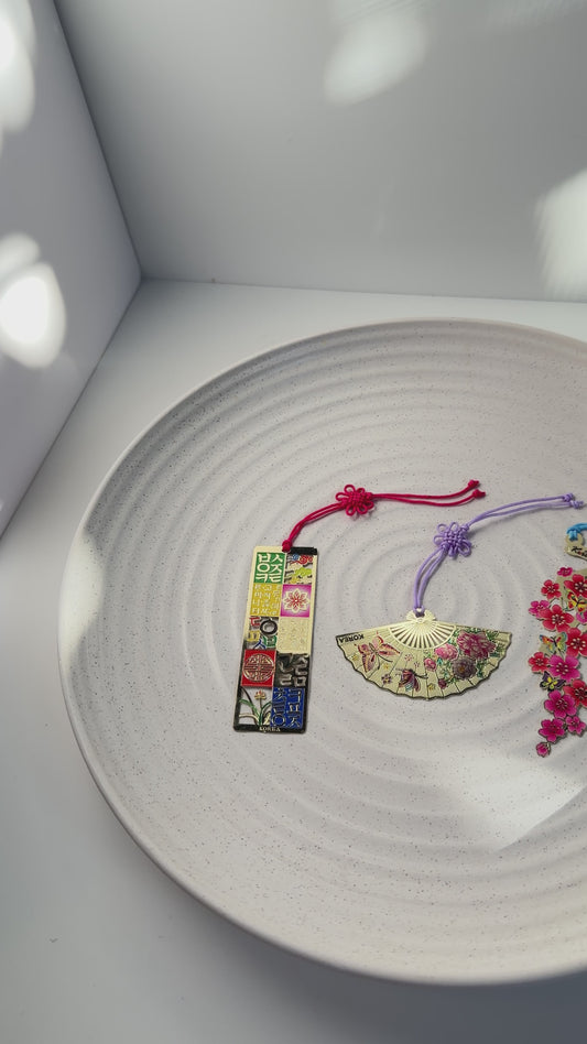 Golden Korean Symbol Bookmarks