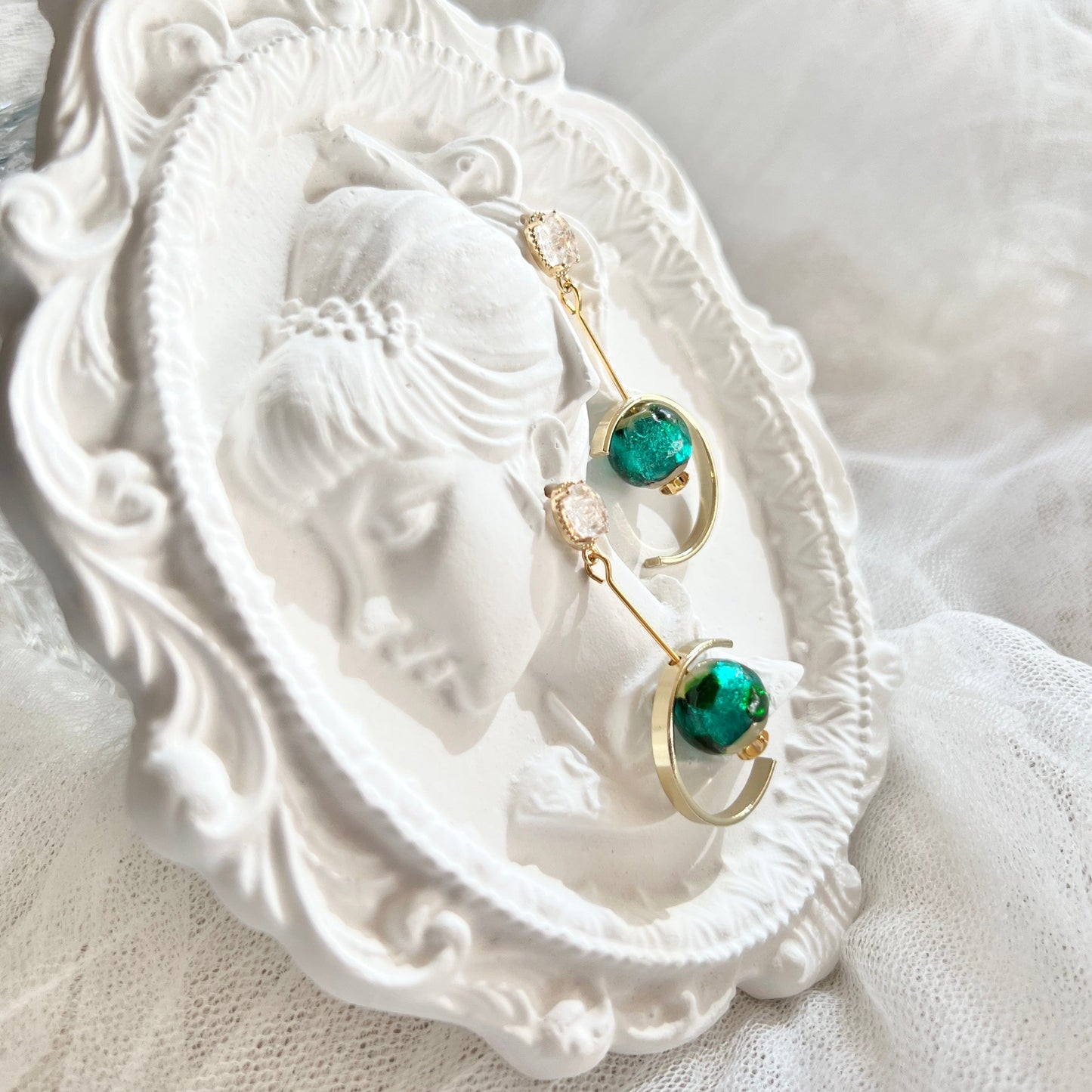 Mermaidland.offical Earrings Charming Green