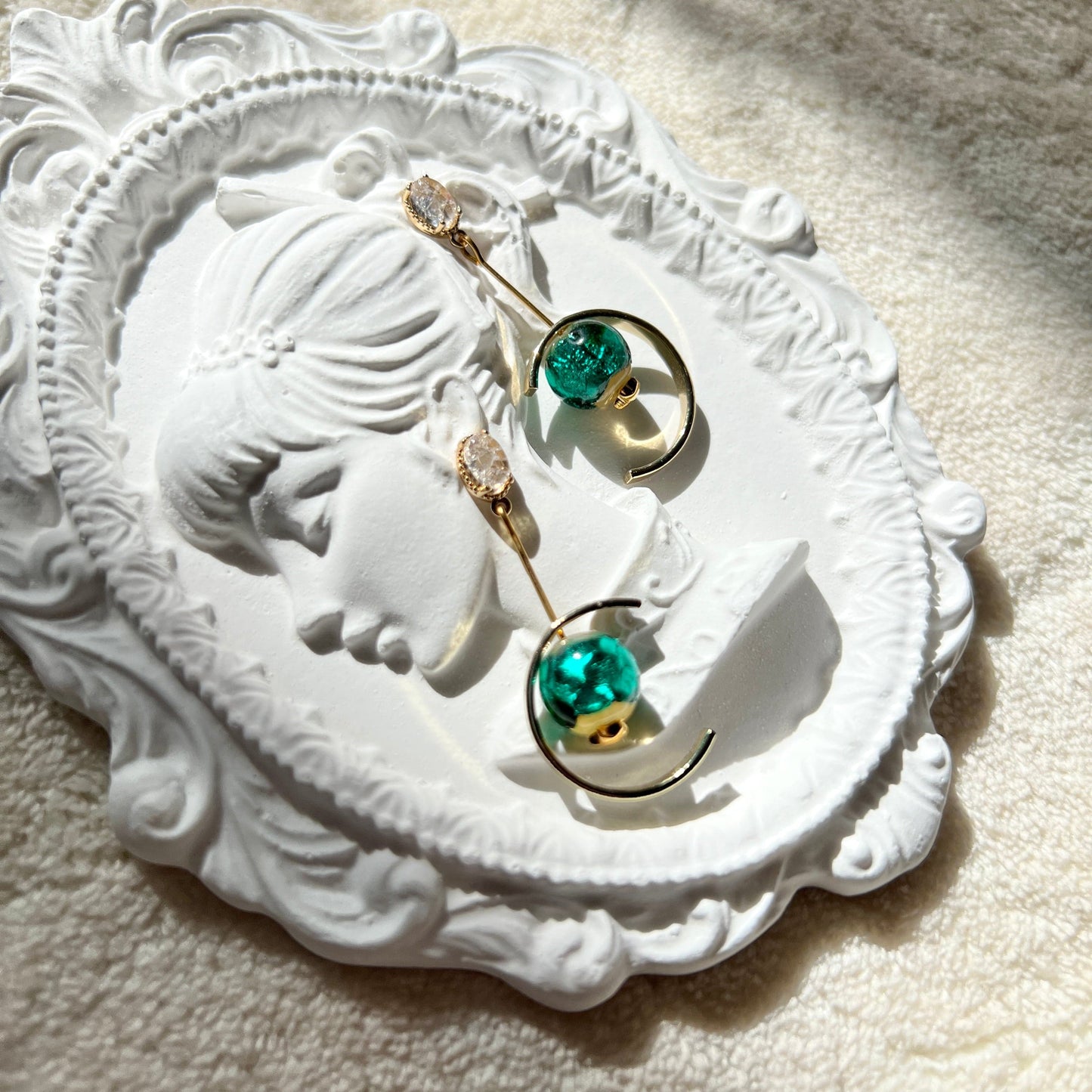 Mermaidland.offical Earrings Charming Green
