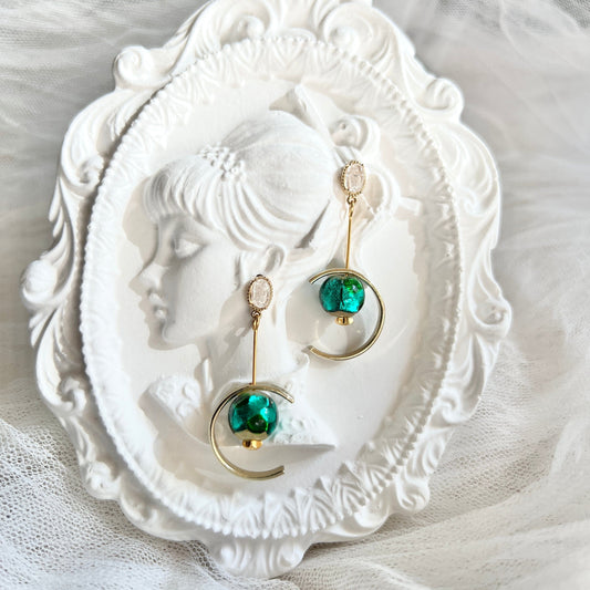 Mermaidland.offical Earrings Charming Green