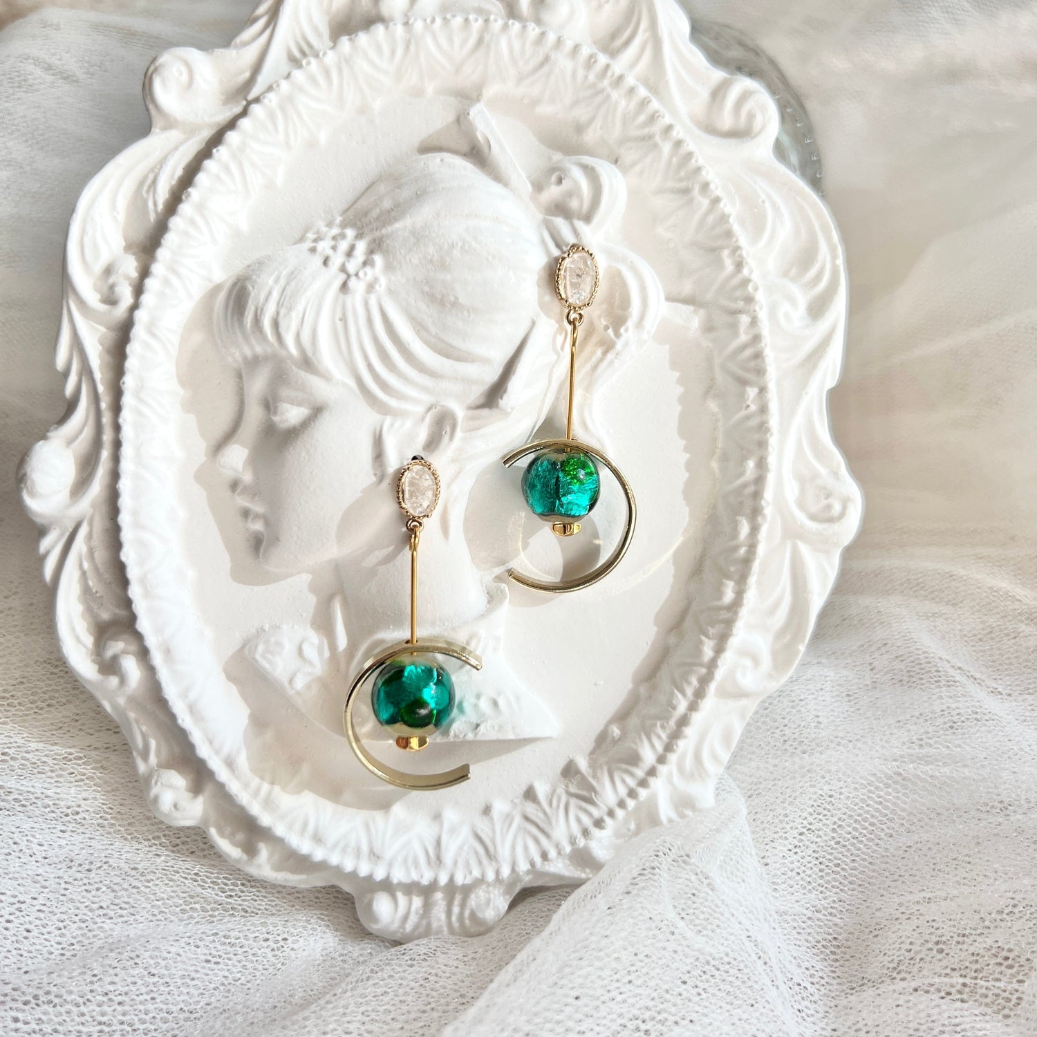 Mermaidland.offical Earrings Charming Green