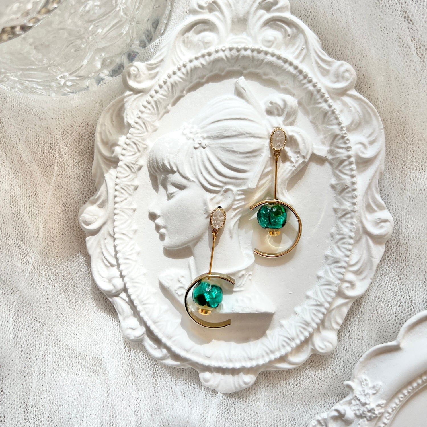Mermaidland.offical Earrings Charming Green