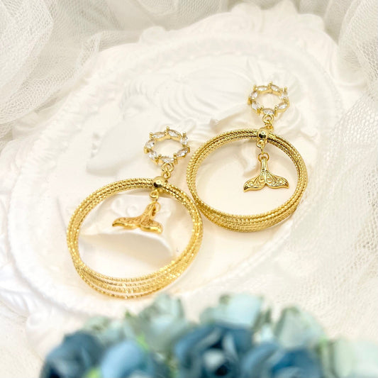 Mermaidland.offical Earrings Floral Mermaid