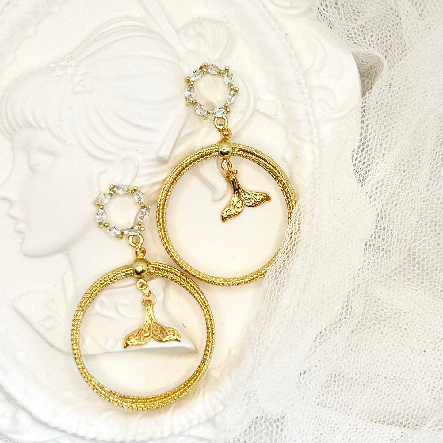 Mermaidland.offical Earrings Floral Mermaid