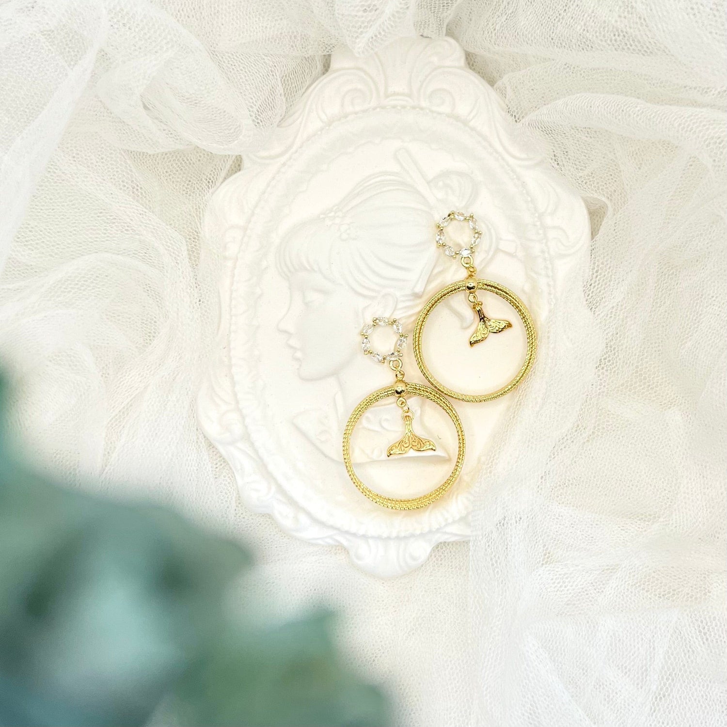 Mermaidland.offical Earrings Floral Mermaid