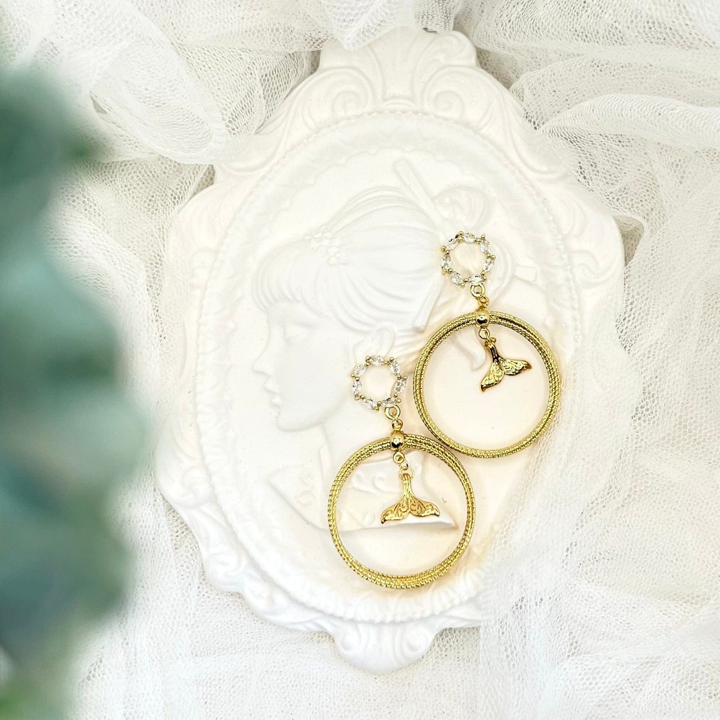Mermaidland.offical Earrings Floral Mermaid
