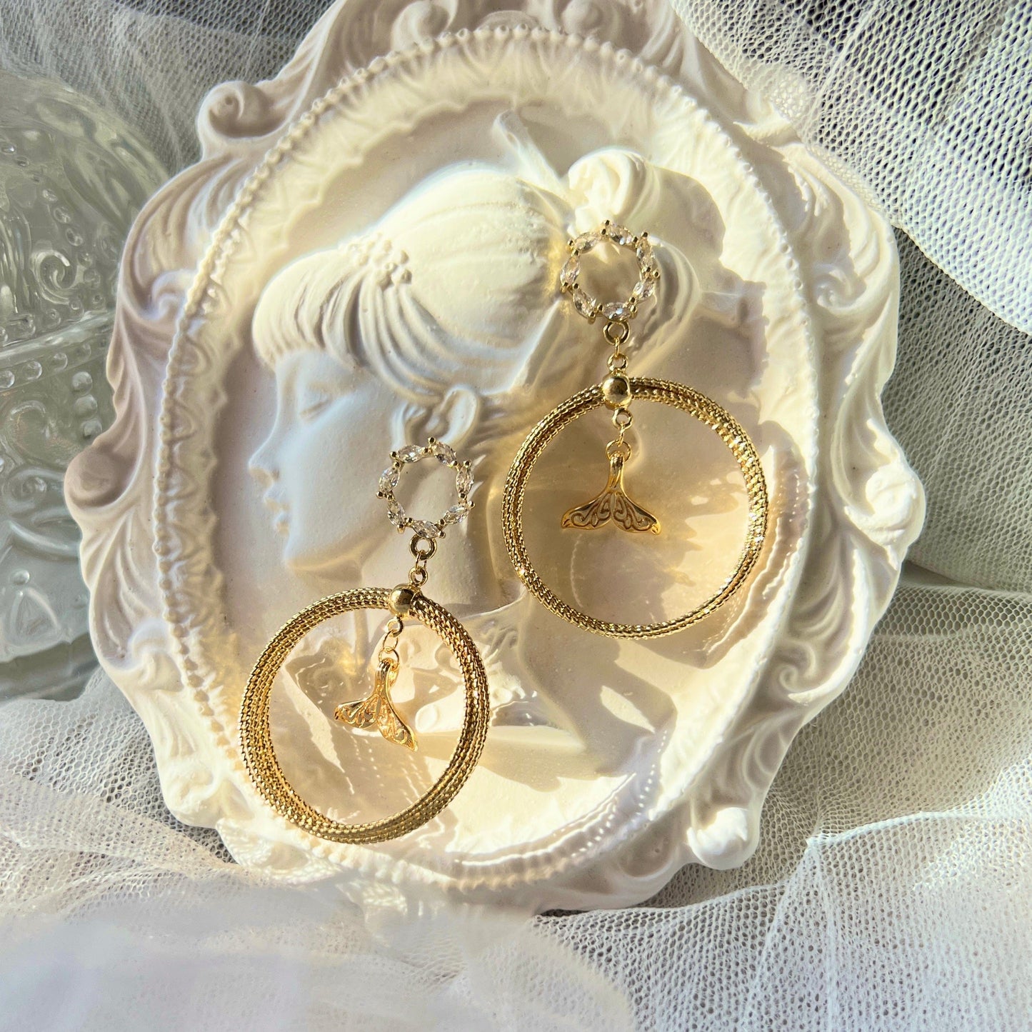 Mermaidland.offical Earrings Floral Mermaid